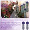 4 Pack Violet Hanging Flowers Artificial Decor Outdoor(Purple)